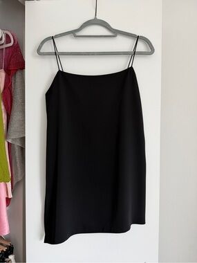 Source Unknown Black Spaghetti Strap Mini Dress